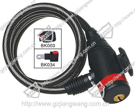 Motorcycle Steel Cable Lock 8-10-12x1000mm